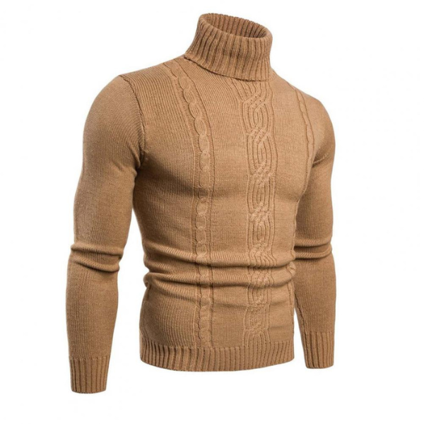Warm Cable Knit Men's Winter Sweater - BritishElegance