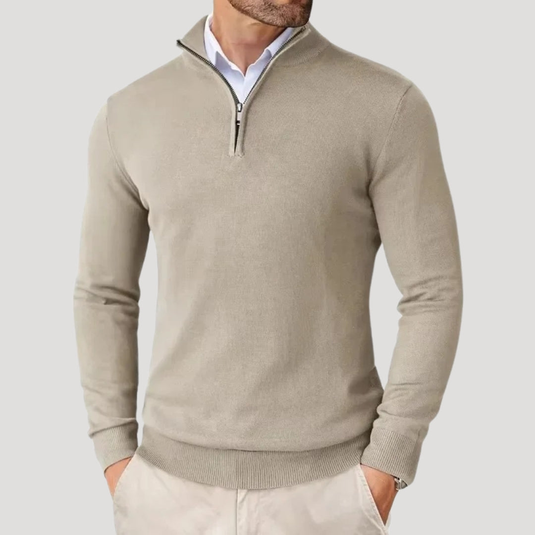 Cevori Half Zip Knitted Winter Jumper
