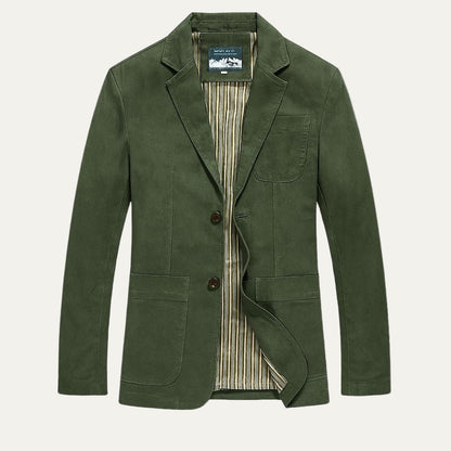 Men’s Single Breasted Mid Length Trench Coat