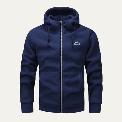 Men’s Soft Fleece Relaxed Fit Zip Up Hoodie