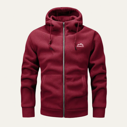 Men’s Soft Fleece Relaxed Fit Zip Up Hoodie