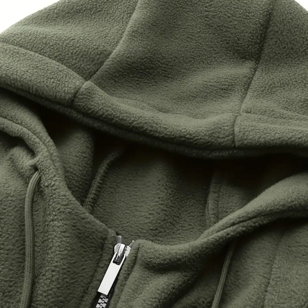 Men’s Soft Fleece Relaxed Fit Zip Up Hoodie