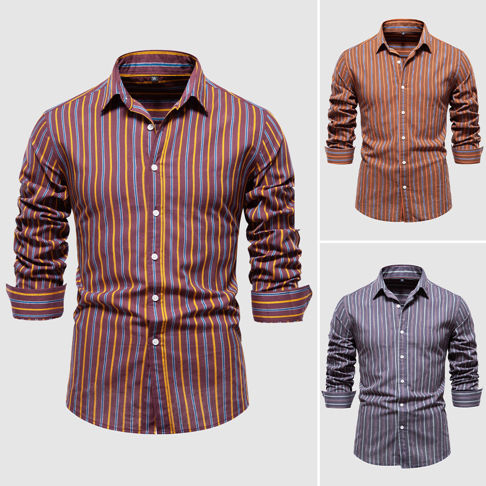 Classic Striped Casual Shirt for Men