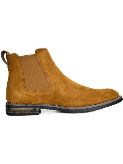 Men’s Rugged Casual Chelsea Boots with Thick Sole