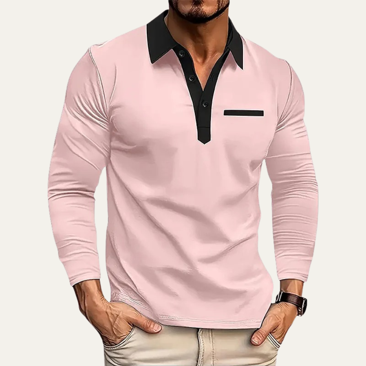 The Anacapri Men’s Casual Slim Fit Polo Jumper