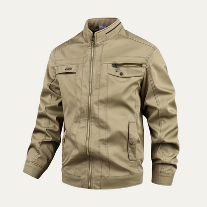 Men’s Lightweight High Collar Modern Bomber Jacket