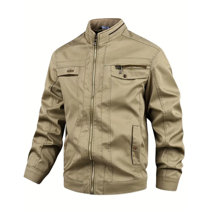 Men’s Utility Zip Front Multi Pocket Jacket