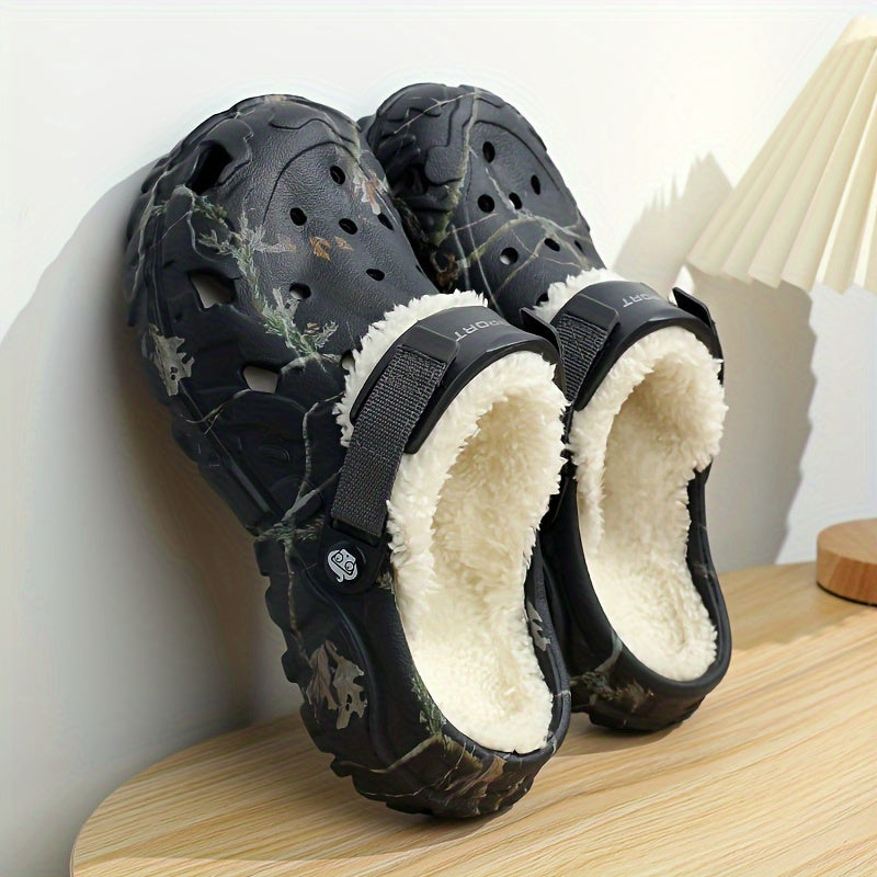 Men’s Winter Lined Crocs - Cozy Indoor House Shoes