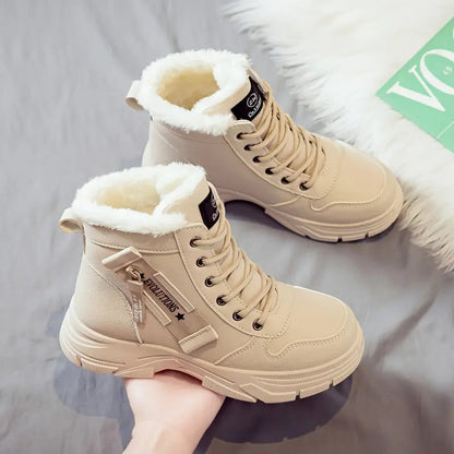 Arctelle | Women’s Winter High-Top Snow Boots – Warm, Non-Slip & Fleece-Lined Comfort