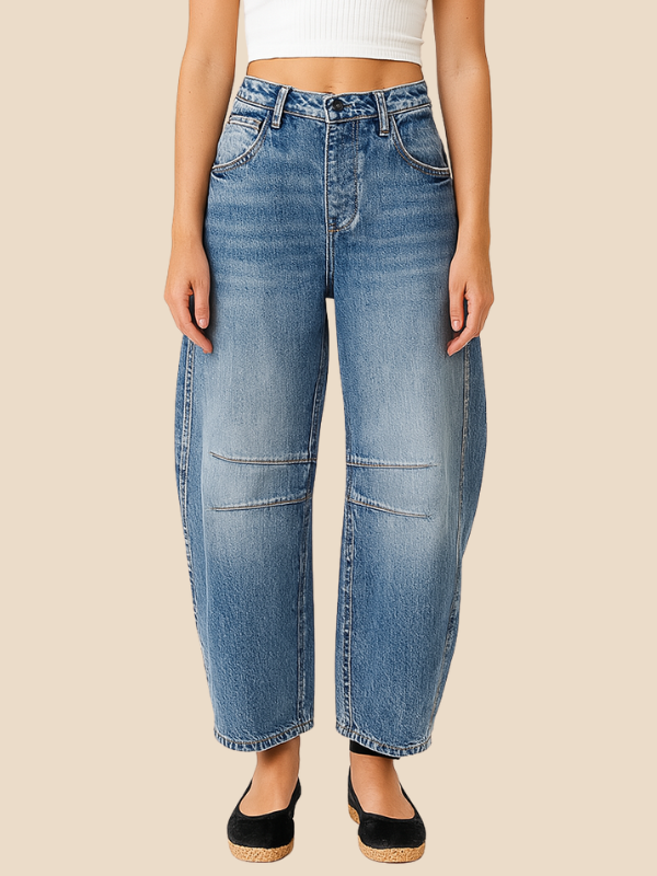 Trendy High Waist Leopard Jeans for Women