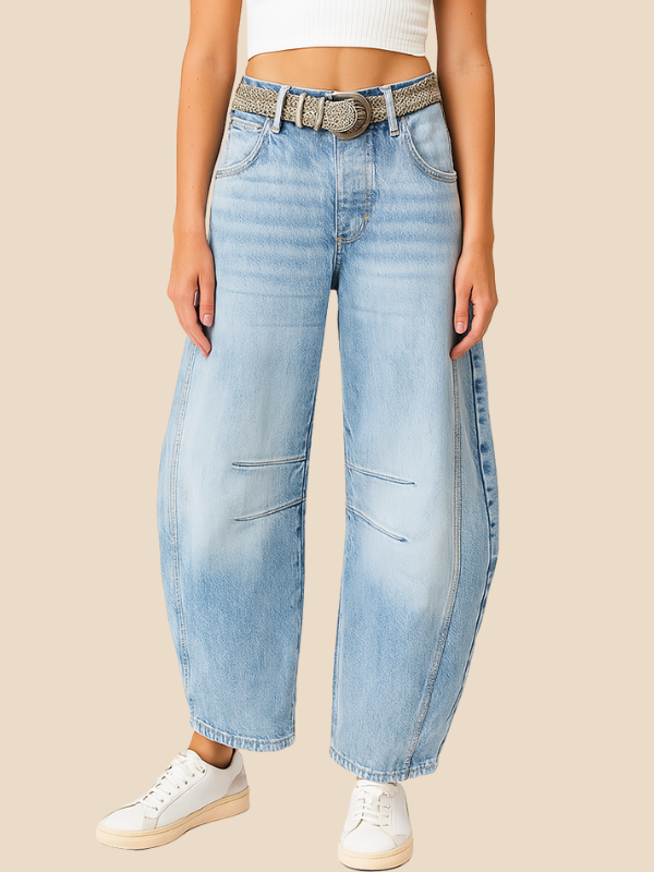 Trendy High Waist Leopard Jeans for Women
