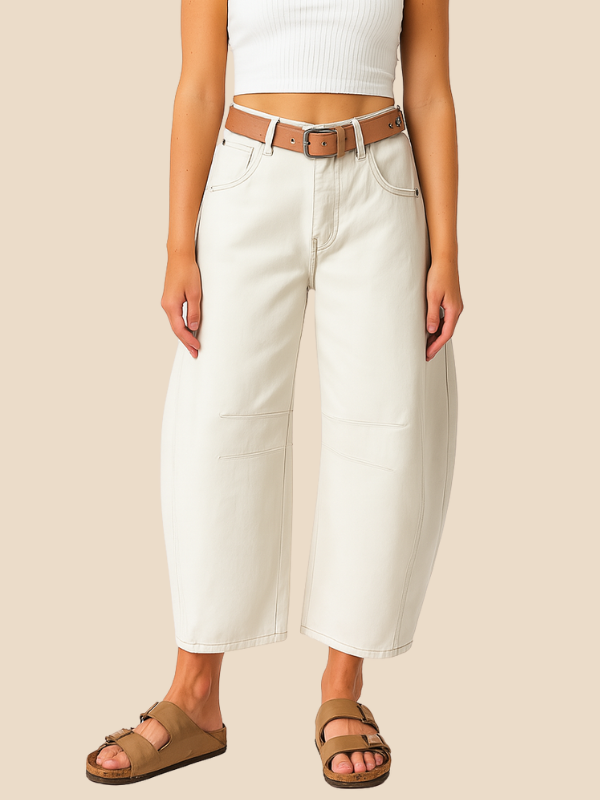 Trendy High Waist Leopard Jeans for Women