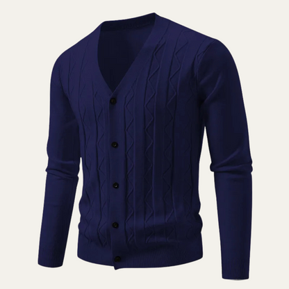The Paisley Men's Lightweight V Neck Knit Cardigan
