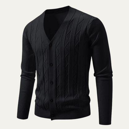 The Paisley Men's Lightweight V Neck Knit Cardigan