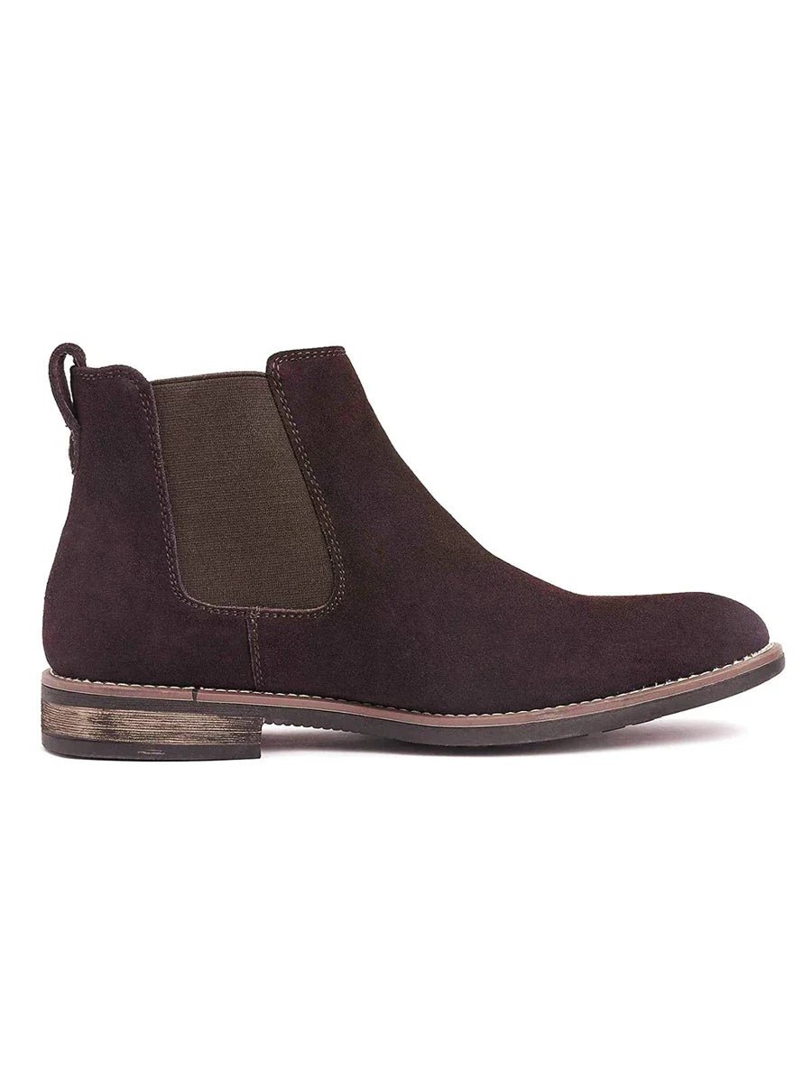 Suede Chelsea Boots Camel