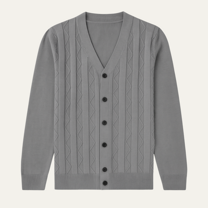 The Paisley Men's Lightweight V Neck Knit Cardigan