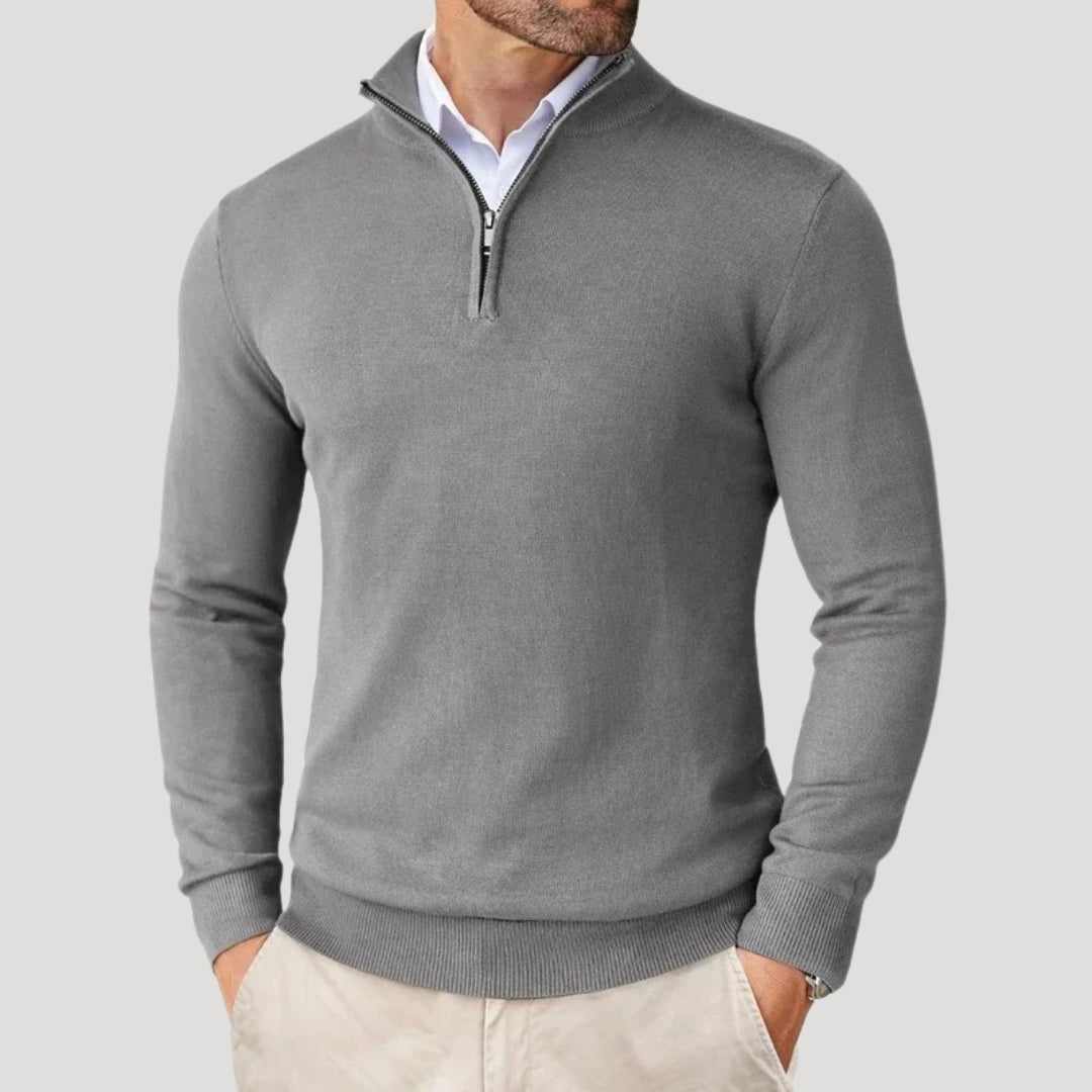 Cevori Half Zip Knitted Winter Jumper