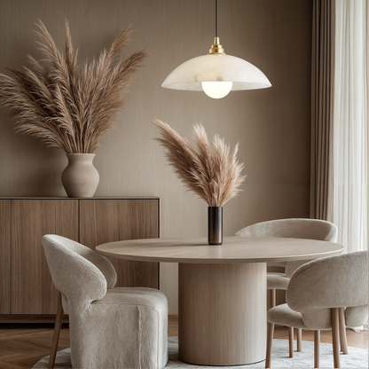 White Marble Pendant Light Fixtures - BritishElegance