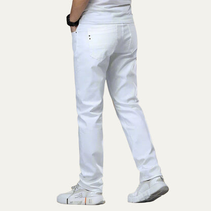 Men’s Slim Straight Casual Denim Style Pants