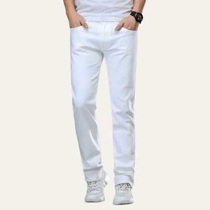 Men’s Slim Straight Casual Denim Style Pants