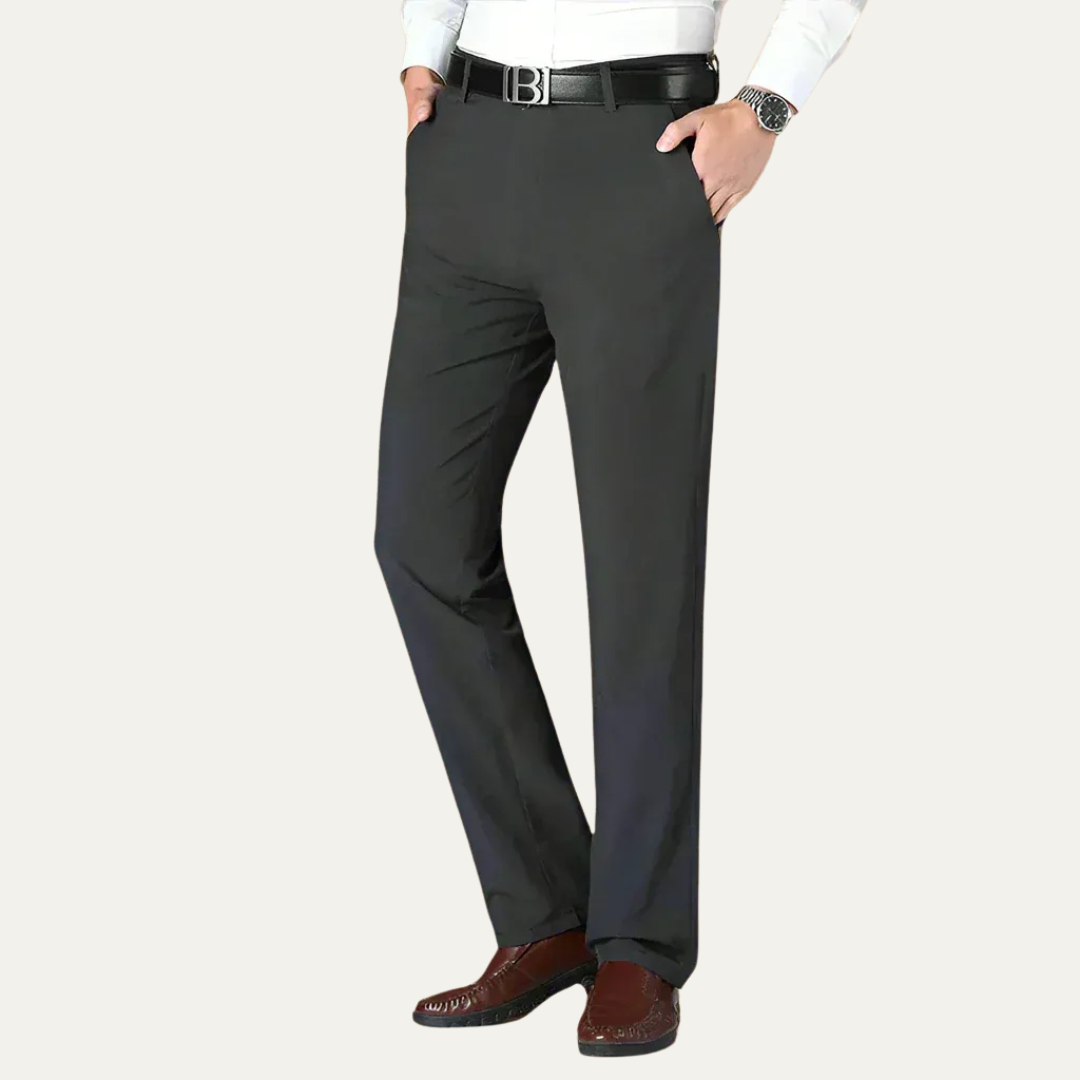 Men’s Straight Leg Tailored Dress Trousers