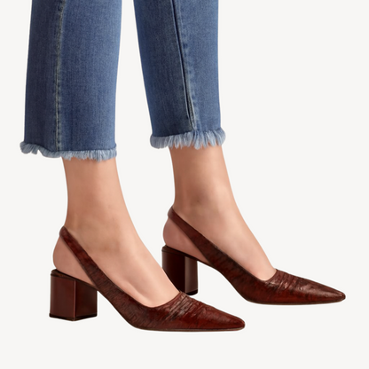 Orthopedic Women's Crocodile Pumps