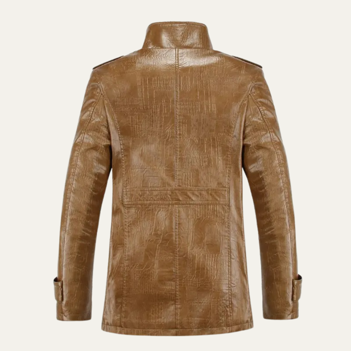 The Prosecco Men’s Winter Fleece Lined Leather Jacket