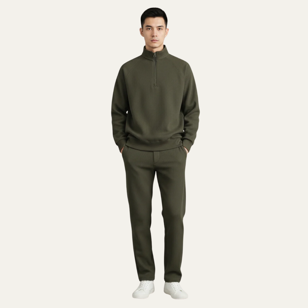 Men’s Soft Fleece Quarter Zip Sweater