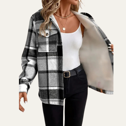 Women’s Cozy Plaid Shacket