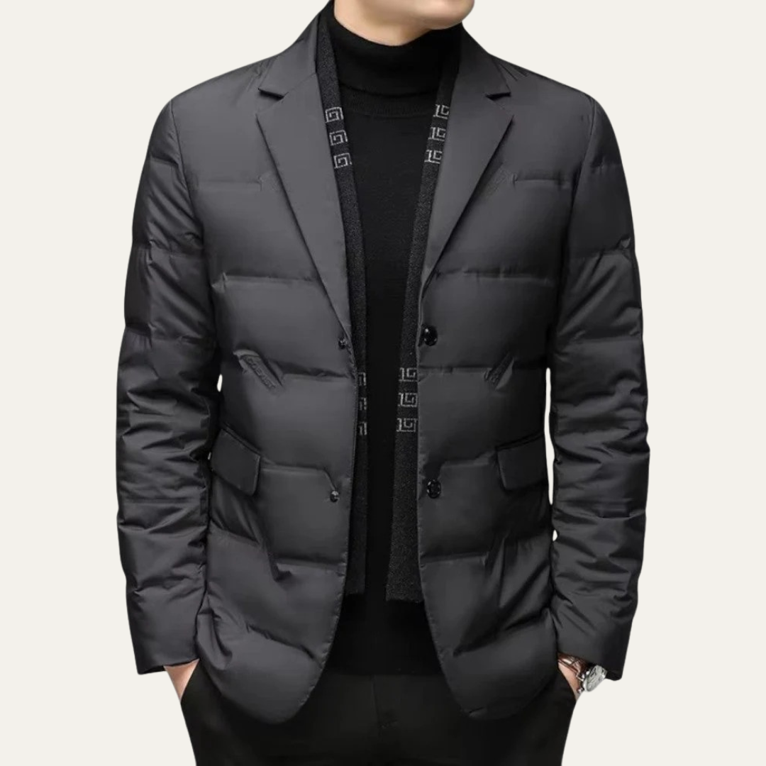 Men’s Quilted Down Blazer Jacket