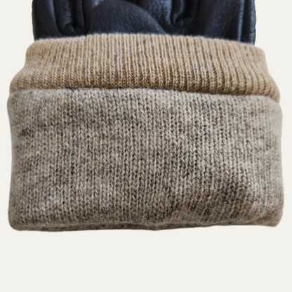 The Palermo Men's Leather Warm Wool Lined Winter Driving Gloves