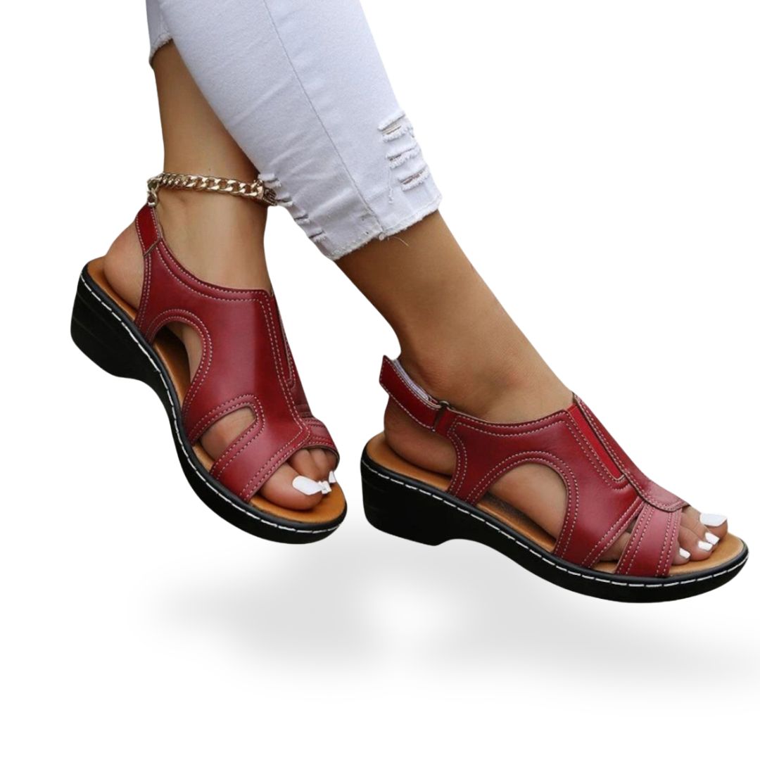 Leather Orthopedic Sandals Women
