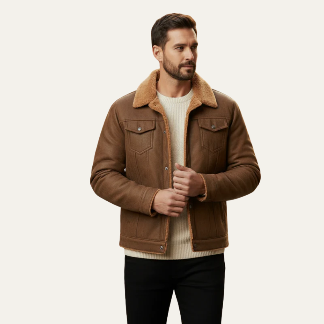 Men’s Shearling Lined Trucker Jacket