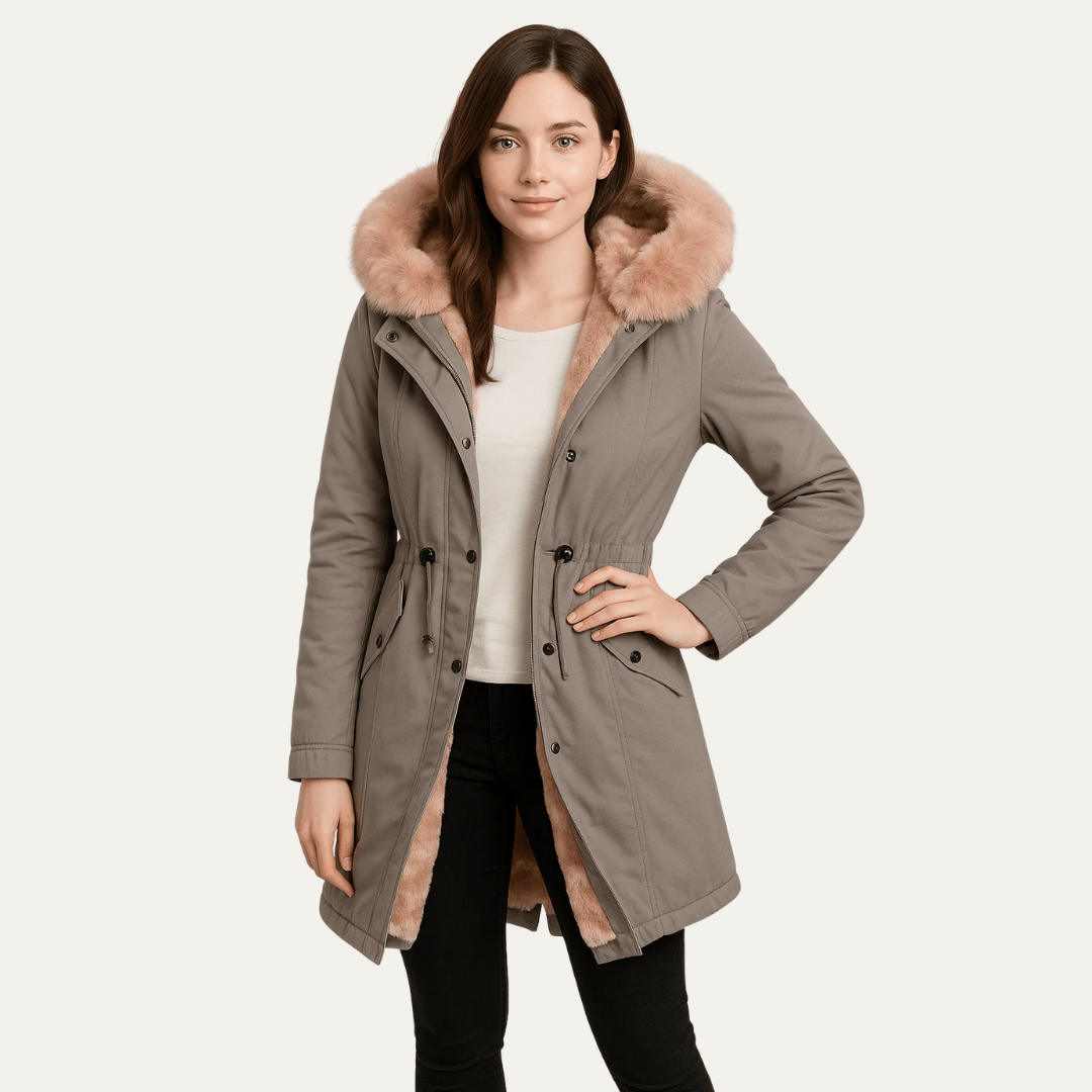 Women’s Fitted Faux-Fur Parka