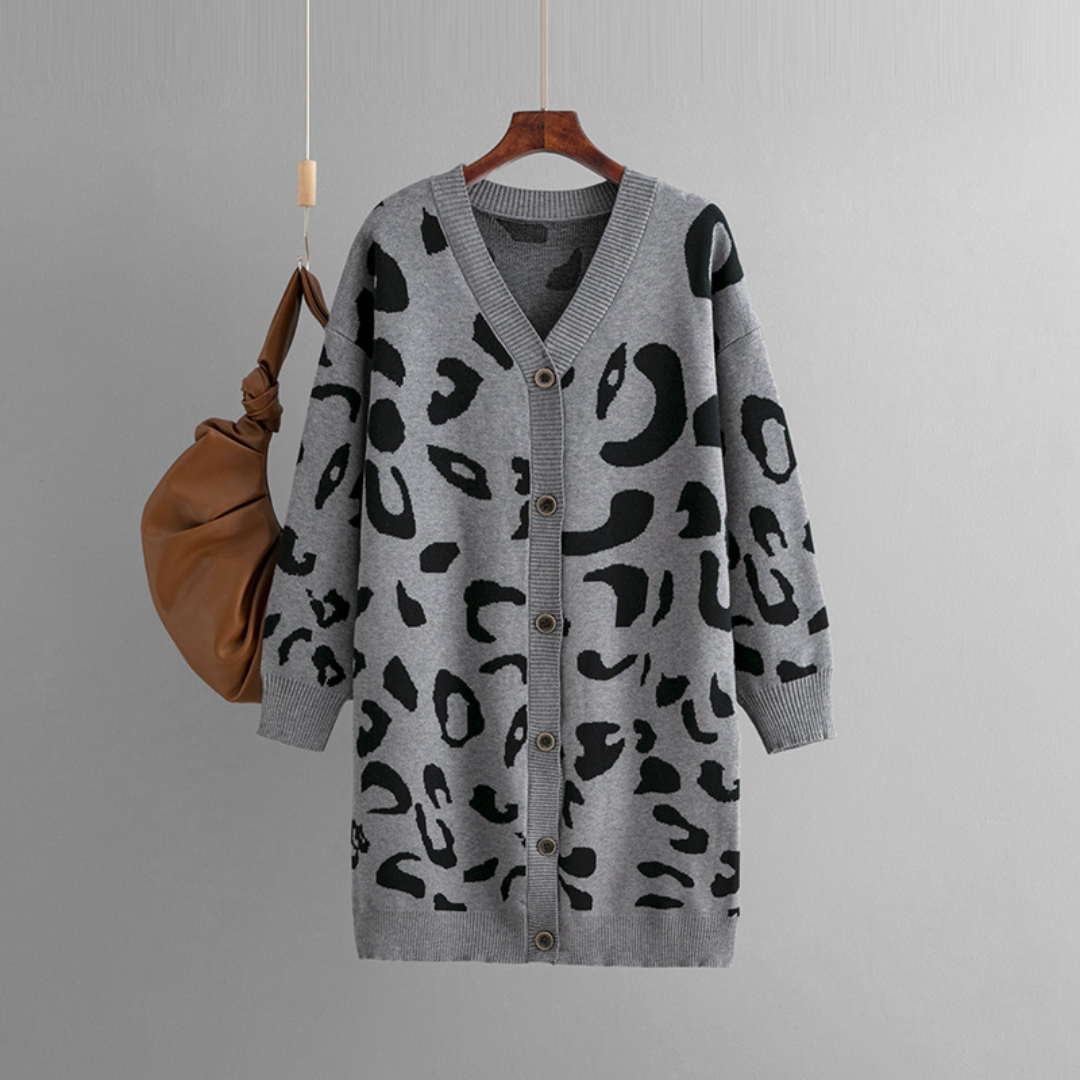 Soft Leopard Cardigan for Women