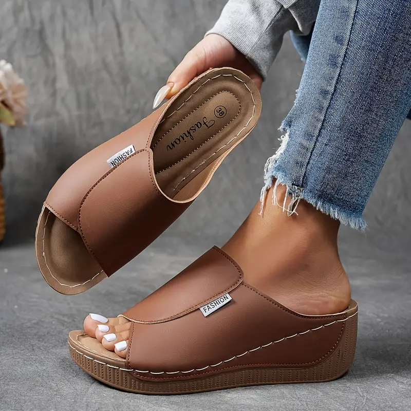 Comfortable Womens Open Toe Wedge Sandals