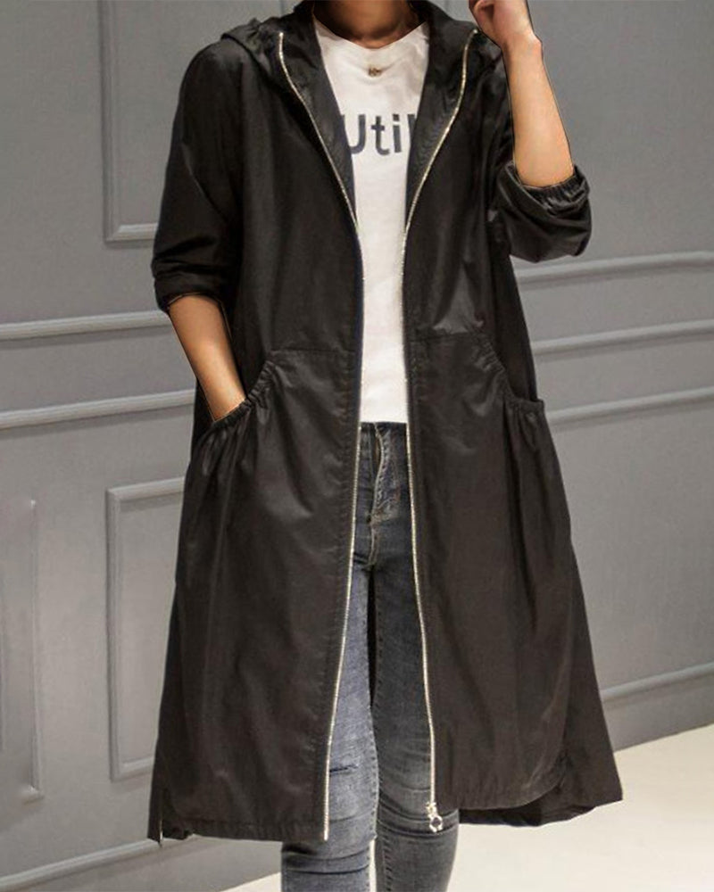 Classic Simple Short Raincoat for Daily Use