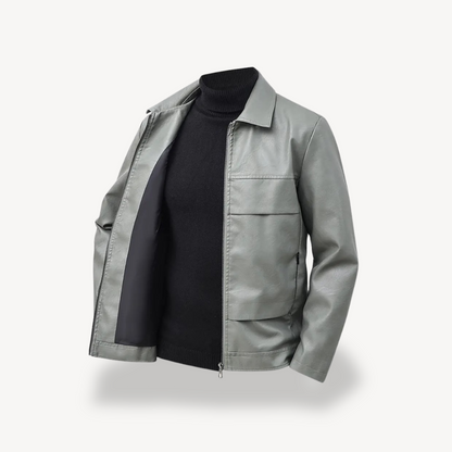 Men's Faux Leather Jacket