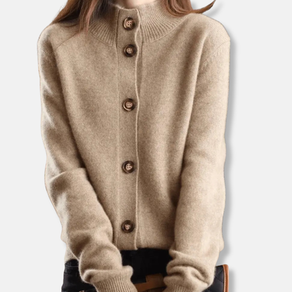 Isla Relaxed Fit Cardigan | Collared Button Front Cardigan