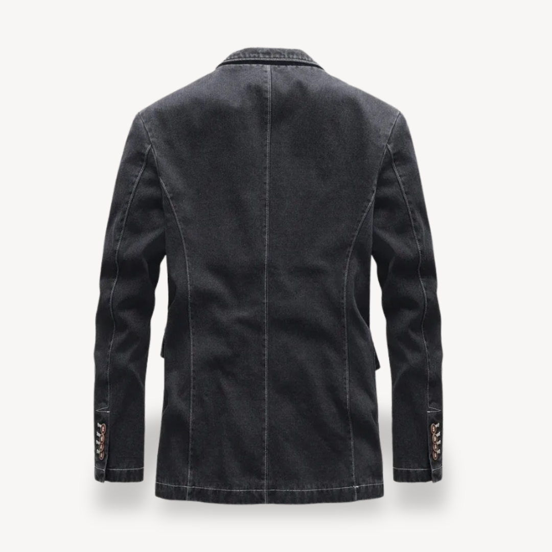 Men's Denim Blazer Jacket