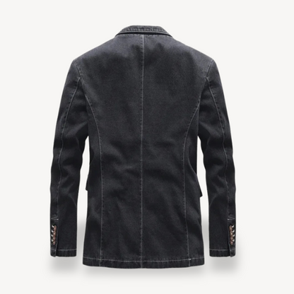 Men's Denim Blazer Jacket