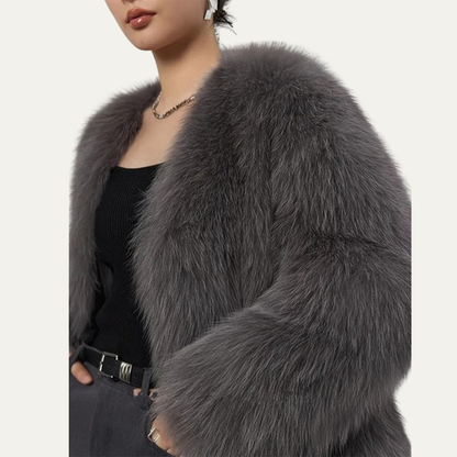 Women’s Cropped Fur Jacket