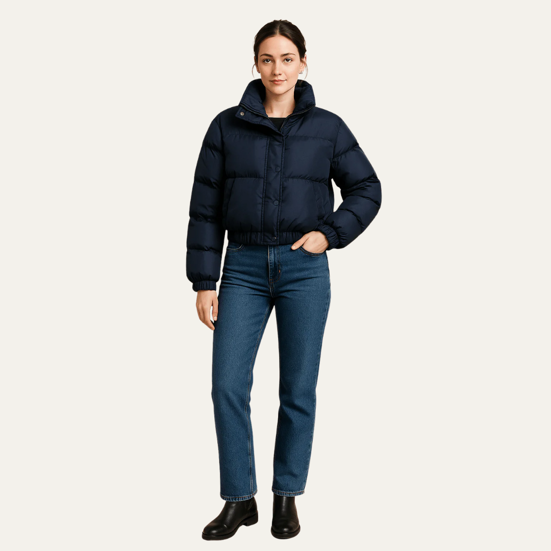 Women’s Boxy Cropped Puffer Jacket