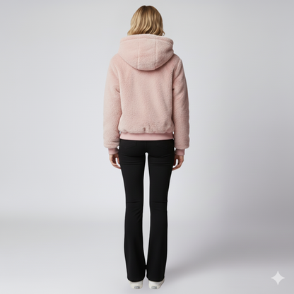 Liza | Winter Jacket - Oversized Reversible Zip-Up Outerwear for Women