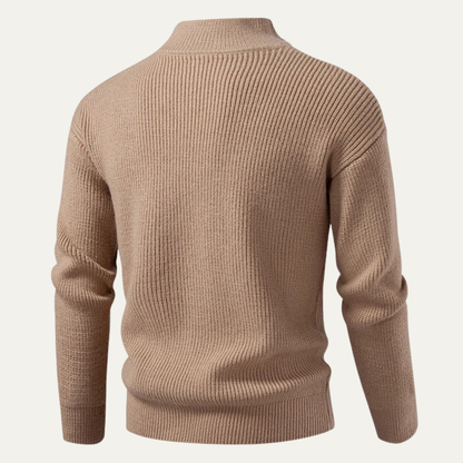 The Alberobello Men’s Winter Stand Collar Knitted Cardigan