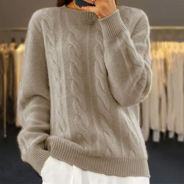 Classic Crew Neck Wool Sweater