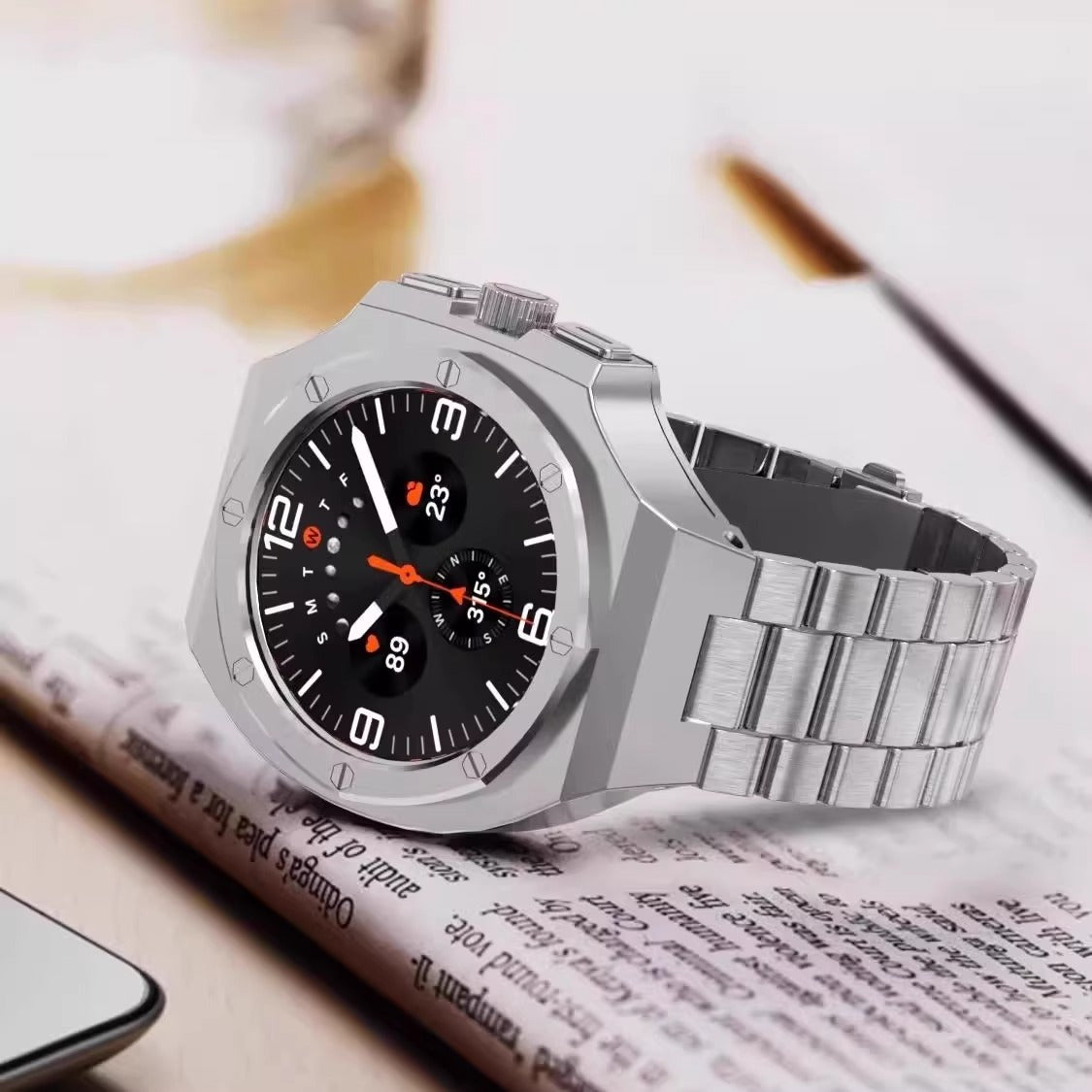 Durable Metal Case for Samsung Galaxy Watch Ultra 47mm - BritishElegance