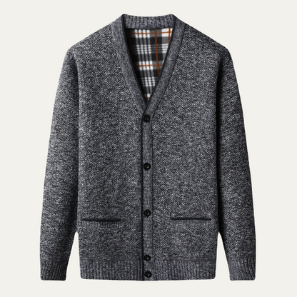 The Shanklin Men’s Casual Warm Button Front Cardigan