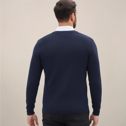 Men’s Classic V-Neck Sweater – Refined Autumn Winter Knit