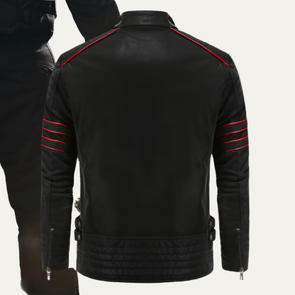 Men’s Motorcycle Inspired Leather Jacket